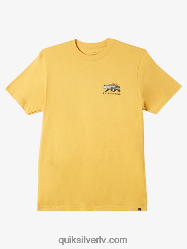 vīriešiem Quiksilver california sunshine t-krekls spilgts zelts 88064R1183