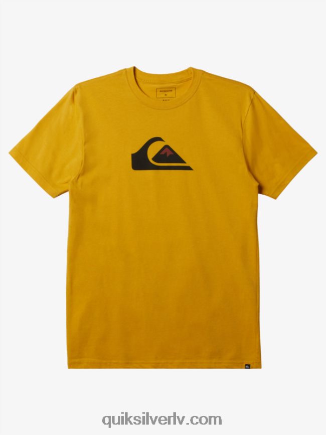 vīriešiem Quiksilver comp logo t-krekls dzeltenums dzeltens 88064R195
