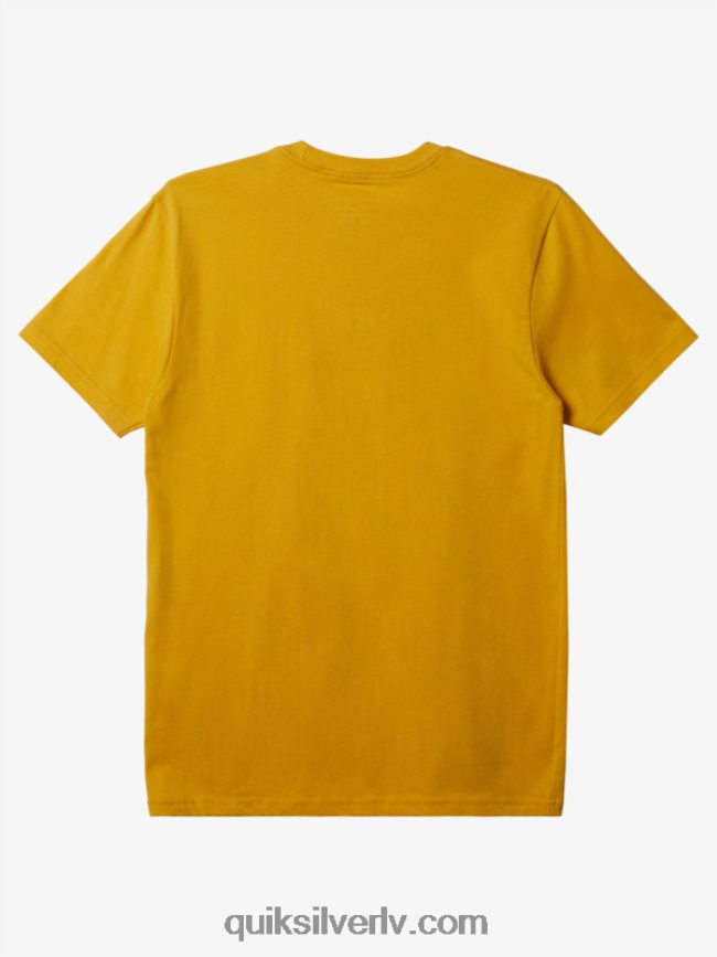 vīriešiem Quiksilver comp logo t-krekls dzeltenums dzeltens 88064R195