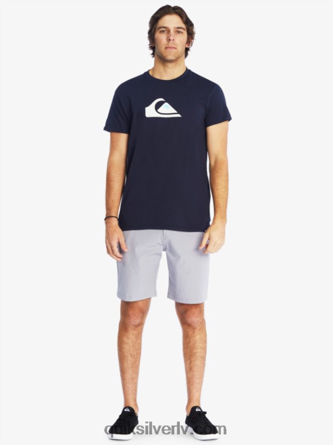vīriešiem Quiksilver comp logo t-krekls jūras žakete 88064R1382