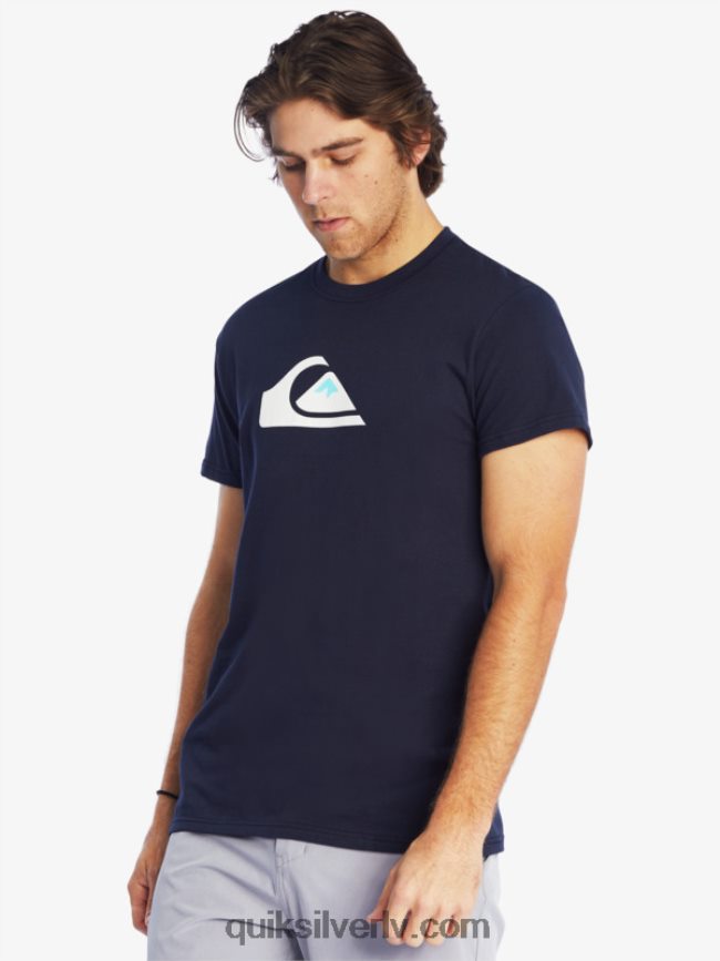 vīriešiem Quiksilver comp logo t-krekls jūras žakete 88064R1382