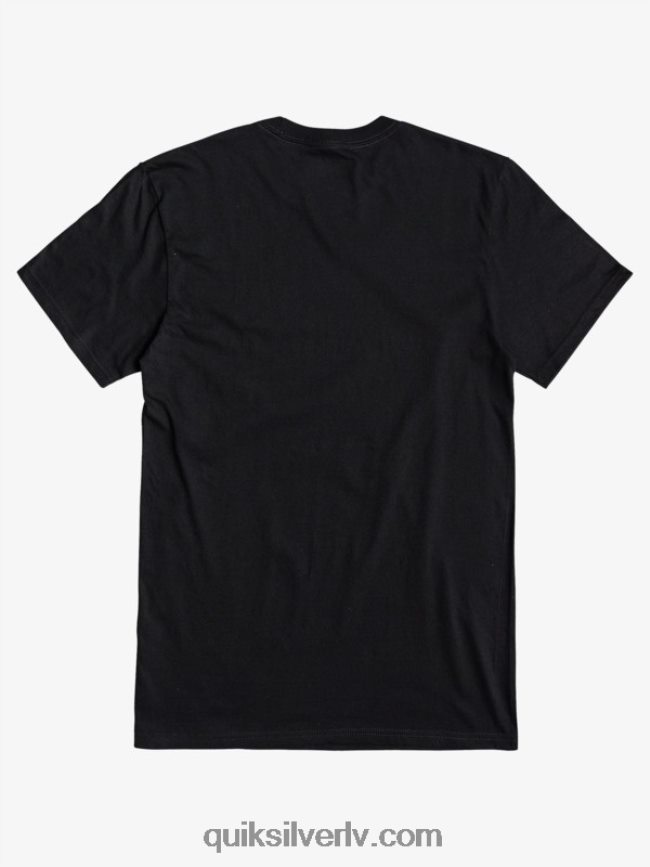 vīriešiem Quiksilver comp logo t-krekls melns 88064R1383