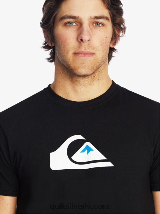 vīriešiem Quiksilver comp logo t-krekls melns 88064R1383