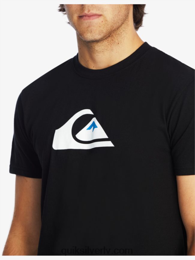 vīriešiem Quiksilver comp logo t-krekls melns 88064R1383
