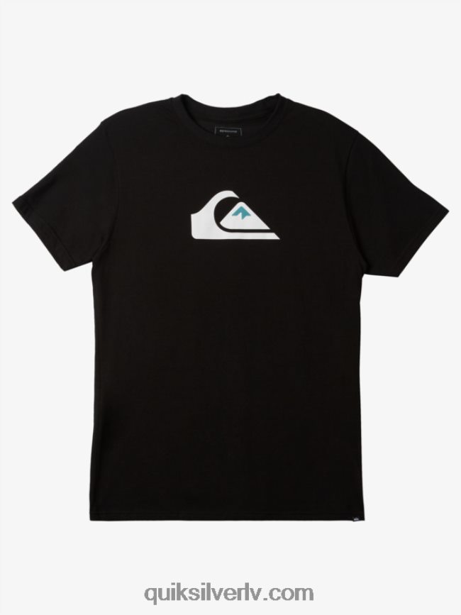 vīriešiem Quiksilver comp logo t-krekls melns 88064R189