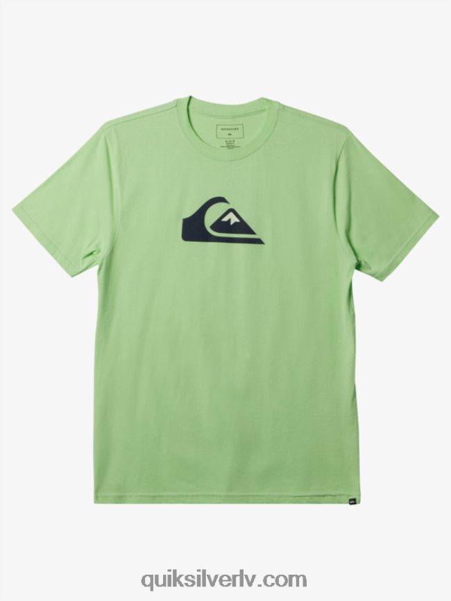 vīriešiem Quiksilver comp logo t-krekls paradīze zaļš 88064R196