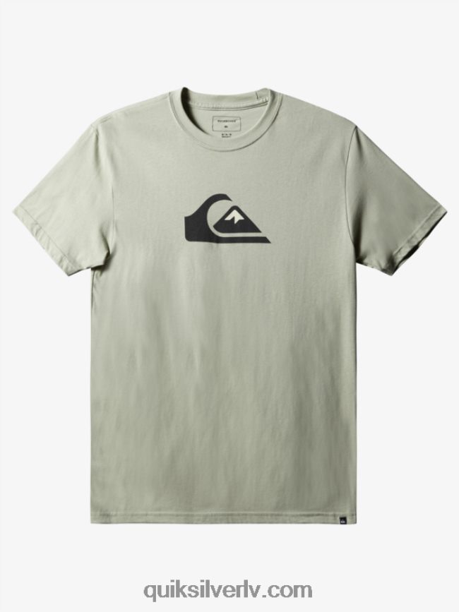 vīriešiem Quiksilver comp logo t-krekls tuksneša salvija 88064R1387