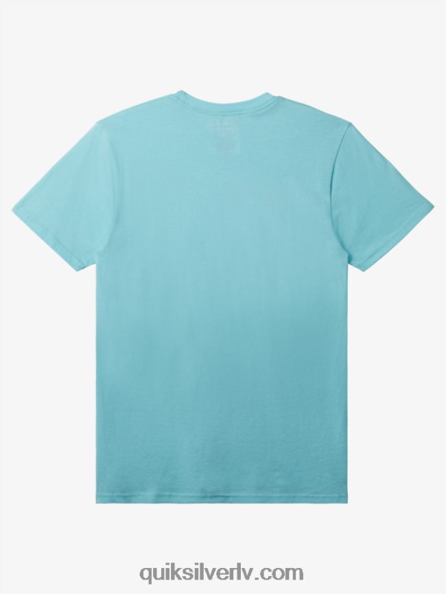 vīriešiem Quiksilver core lockup t-krekls eņģeļa zils virši 88064R161