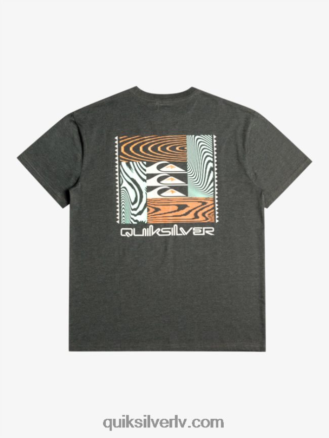 vīriešiem Quiksilver deformētu rakstu t-krekls fantoms 88064R1014