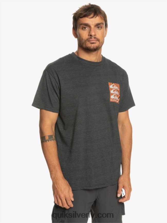 vīriešiem Quiksilver deformētu rakstu t-krekls fantoms 88064R1014