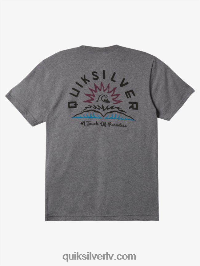 vīriešiem Quiksilver ūdens pasakas mod t-krekls vidēji pelēki virši 88064R969