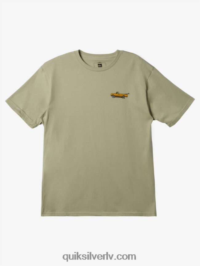 vīriešiem Quiksilver ūdenscilvēka bākugunīm iesiets t-krekls tēja 88064R1344
