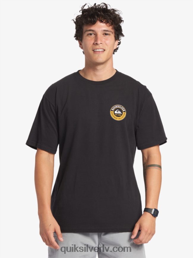 vīriešiem Quiksilver ūdenscilvēku jūras haizivs t-krekls melns 88064R40