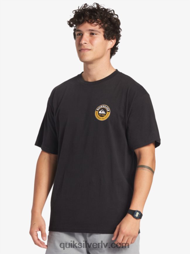 vīriešiem Quiksilver ūdenscilvēku jūras haizivs t-krekls melns 88064R40