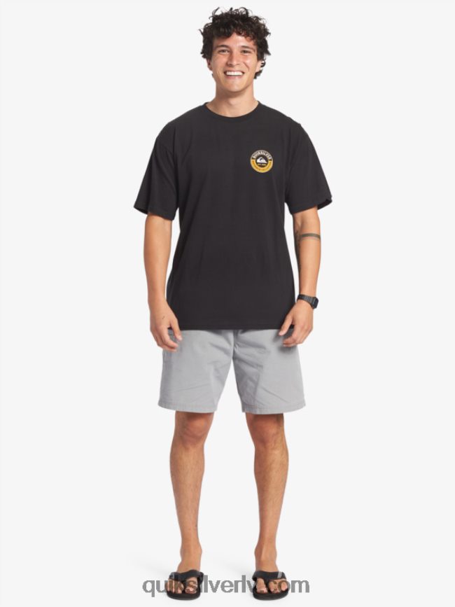 vīriešiem Quiksilver ūdenscilvēku jūras haizivs t-krekls melns 88064R40