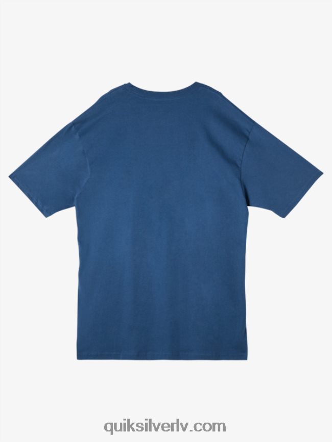 vīriešiem Quiksilver ūdenscilvēku zivju pasaku t-krekls praporščiks zils 88064R59