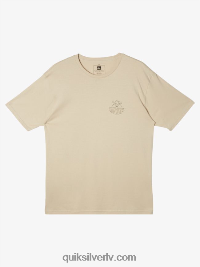 vīriešiem Quiksilver ūdensvīra brīvdabas t-krekls Brūnie rīsi 88064R57