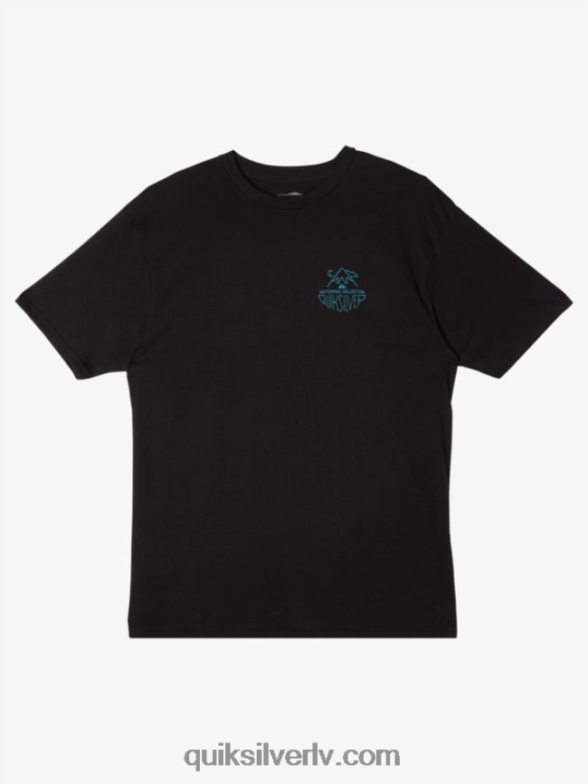 vīriešiem Quiksilver ūdensvīra brīvdabas t-krekls melns 88064R56