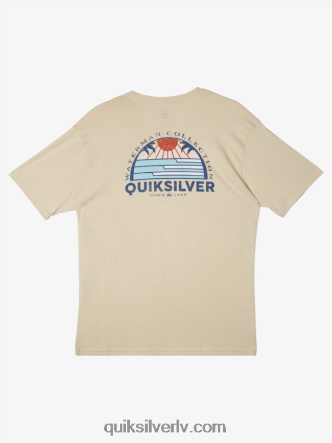 vīriešiem Quiksilver ūdensvīra komplekta skata t-krekls Brūnie rīsi 88064R38