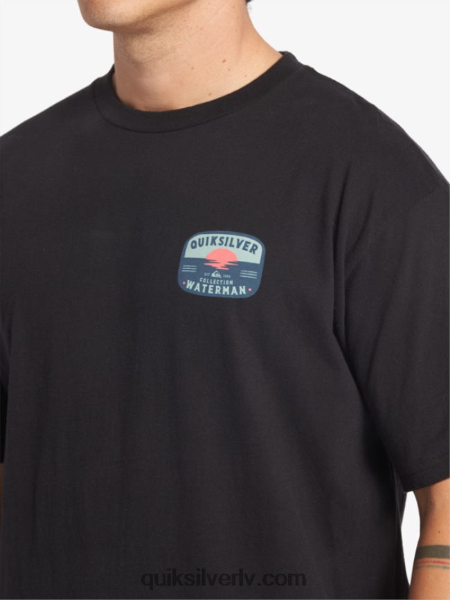 vīriešiem Quiksilver ūdensvīra lavas lampas t-krekls melns 88064R553
