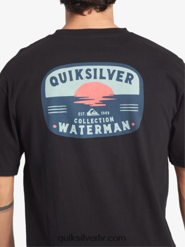 vīriešiem Quiksilver ūdensvīra lavas lampas t-krekls melns 88064R553