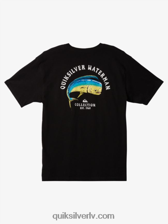 vīriešiem Quiksilver ūdensvīra spriedze uz t-krekla melns 88064R1341