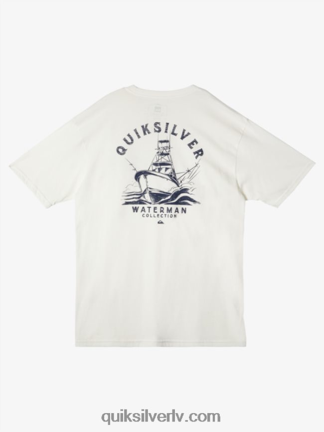 vīriešiem Quiksilver ūdensvīrs dodas uz t-kreklu sniegbalts 88064R60