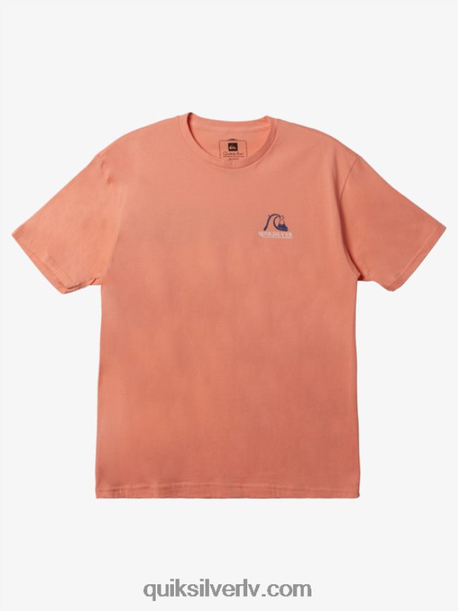 vīriešiem Quiksilver ūdensvīrs iegūt jiggy t-kreklu persiku rozā 88064R948