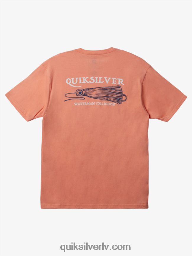 vīriešiem Quiksilver ūdensvīrs iegūt jiggy t-kreklu persiku rozā 88064R948