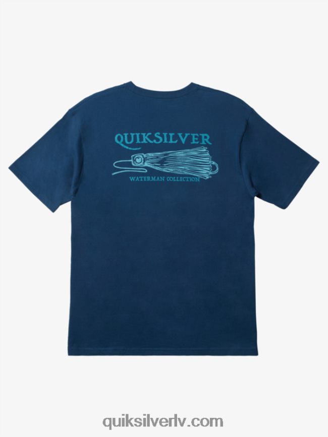 vīriešiem Quiksilver ūdensvīrs iegūt jiggy t-kreklu praporščiks zils 88064R947