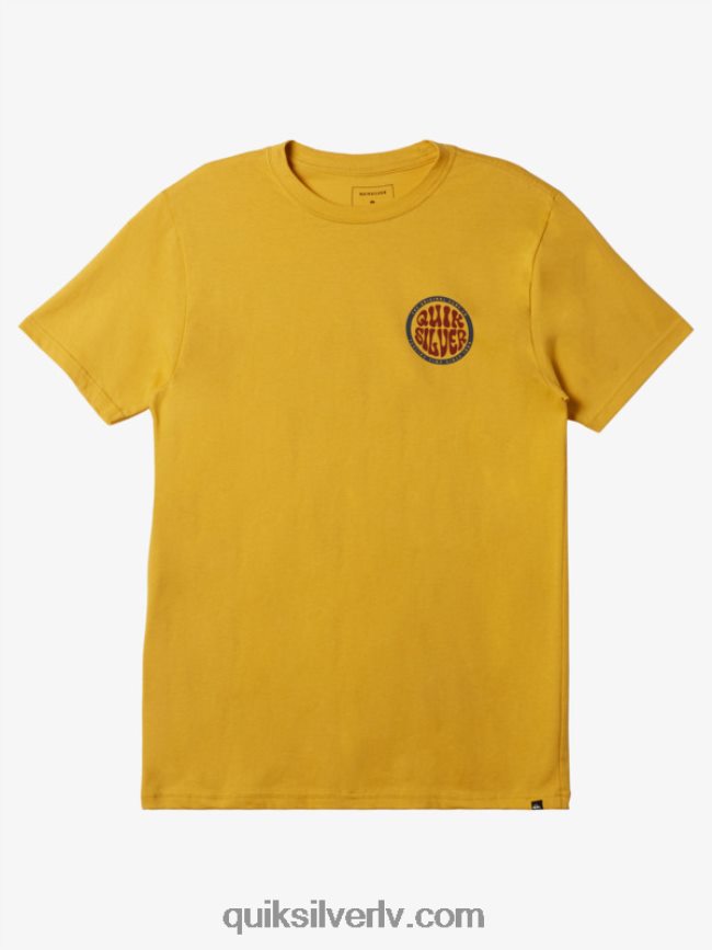 vīriešiem Quiksilver drosmīgāka tipa t-krekls dzeltenums dzeltens 88064R47