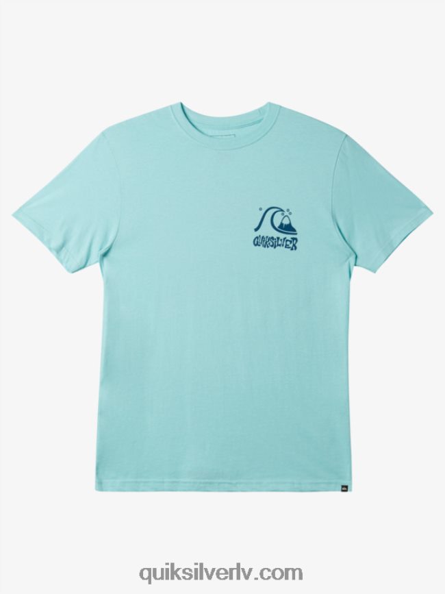 vīriešiem Quiksilver evakuācijas ceļa t-krekls eņģelis zils 88064R121