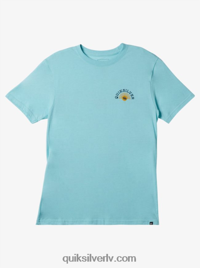 vīriešiem Quiksilver flow mod t-krekls eņģeļa zils virši 88064R271