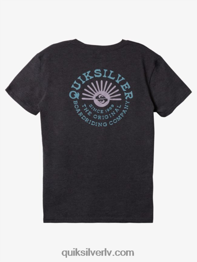 vīriešiem Quiksilver flow mod t-krekls vidēji pelēki virši 88064R270