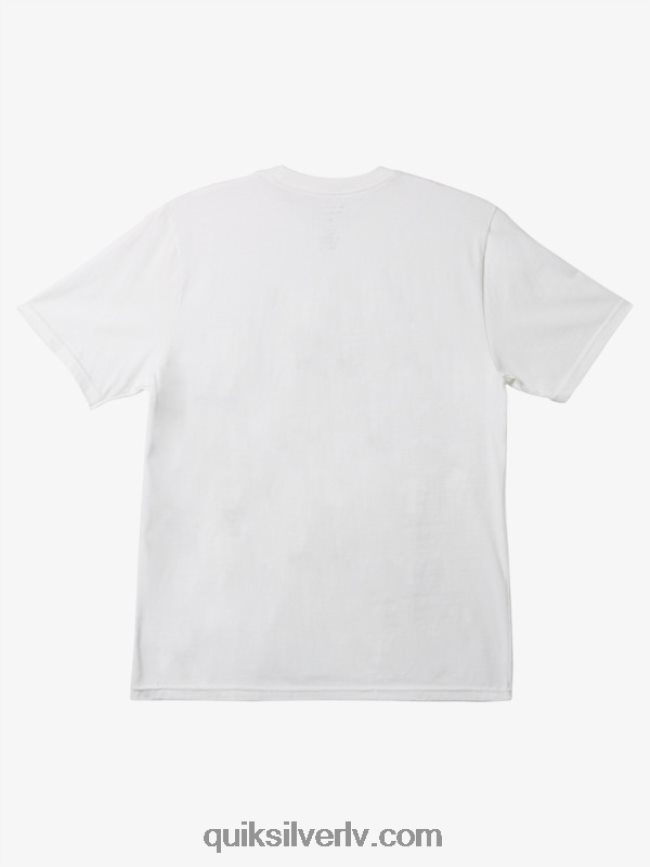 vīriešiem Quiksilver formas t-kreklā balts 88064R1235