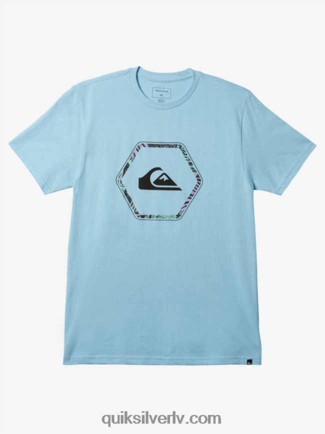 vīriešiem Quiksilver formas t-kreklā debesu zils 88064R1236