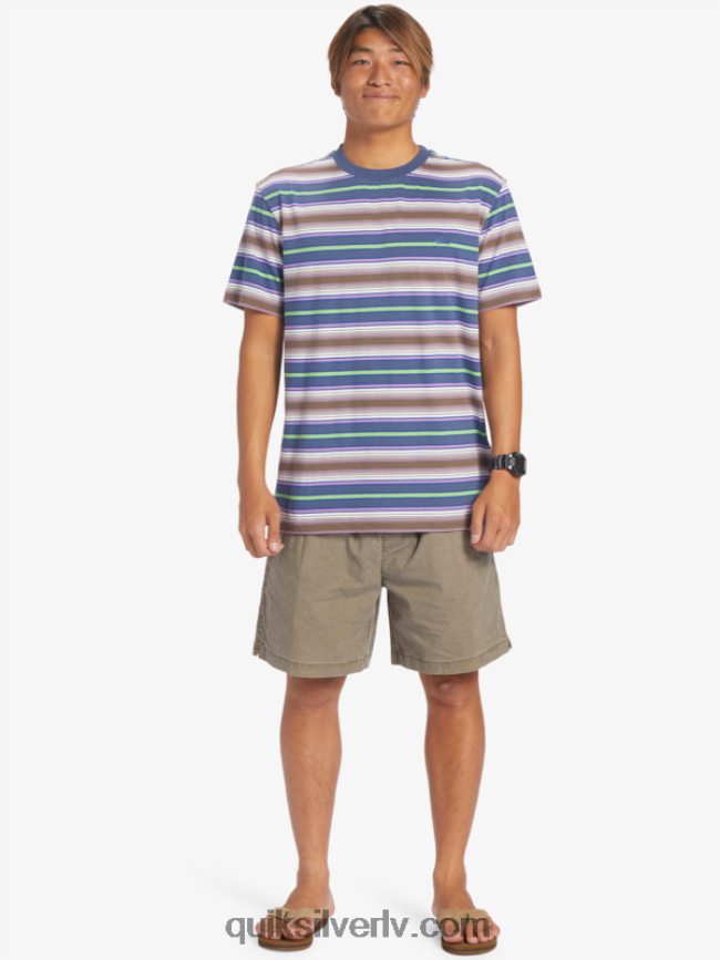 vīriešiem Quiksilver geller svītru t-krekls geller beringa svītra 88064R632