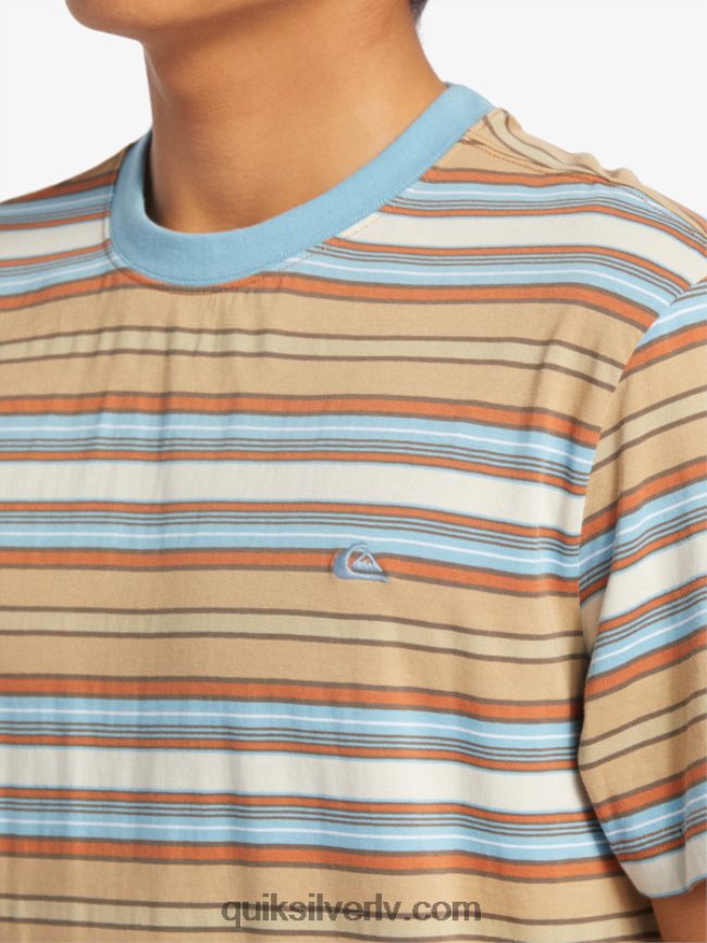 vīriešiem Quiksilver geller svītru t-krekls geller taos svītra 88064R631
