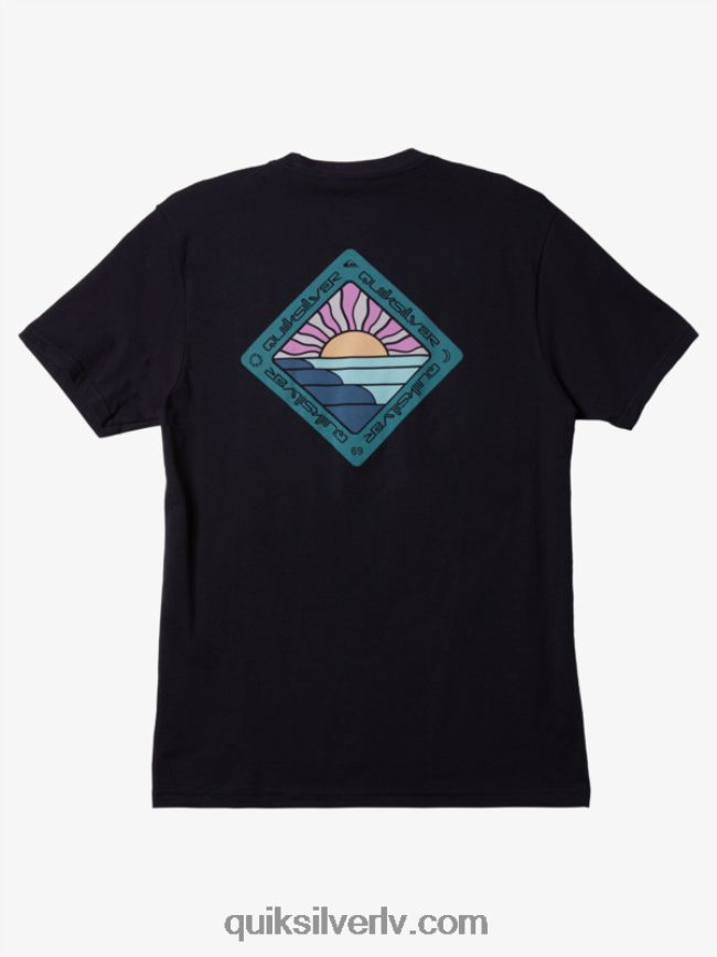 vīriešiem Quiksilver gleznainā ceļojuma t-krekls jūras žakete 88064R1147