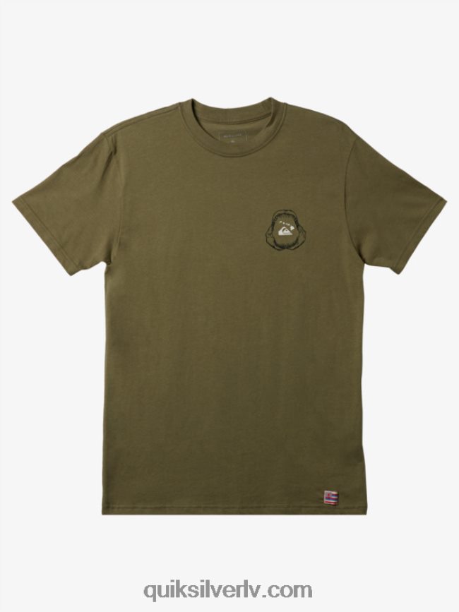 vīriešiem Quiksilver hawaii big bite t-krekls Četrlapu āboliņš 88064R1422