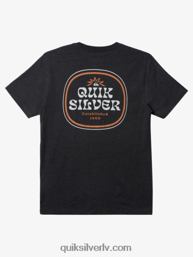 vīriešiem Quiksilver ierāmēts t-krekls ogļu virši 88064R183