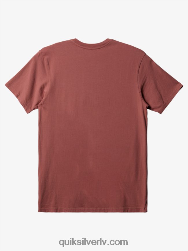 vīriešiem Quiksilver ikdienas kabatas t-krekls marsala 88064R892