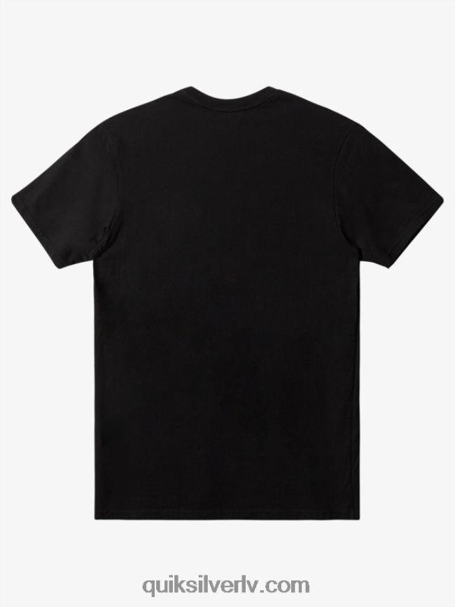 vīriešiem Quiksilver ikdienas kabatas t-krekls melns 88064R896