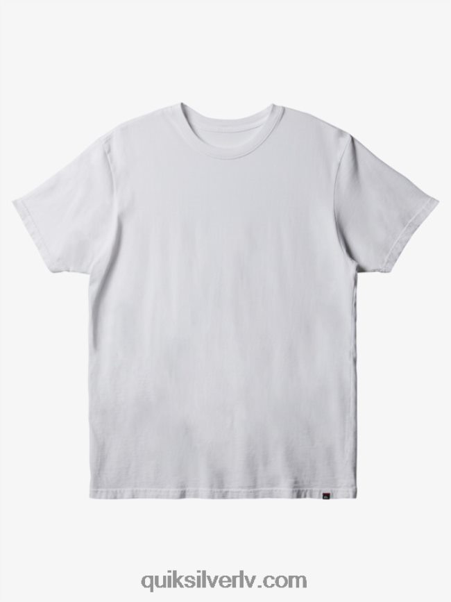 vīriešiem Quiksilver ikdienas t-krekls balts 88064R904