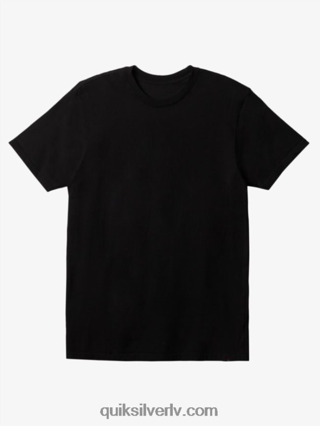 vīriešiem Quiksilver ikdienas t-krekls melns 88064R902