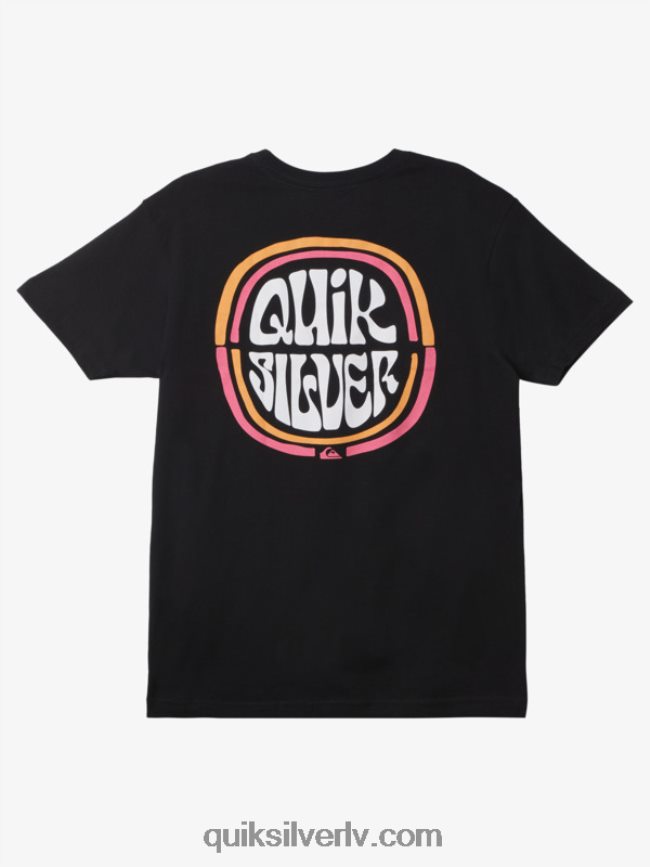 vīriešiem Quiksilver jūdzi augsts t-krekls melns 88064R1641
