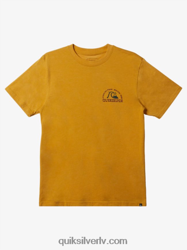 vīriešiem Quiksilver jauns take mod t-krekls spilgti zelta virši 88064R1073