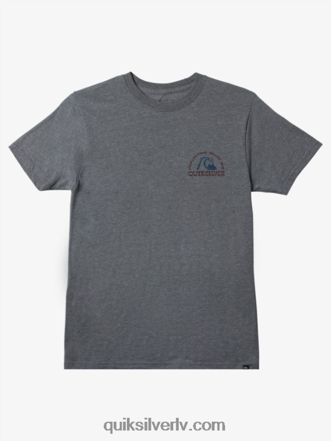 vīriešiem Quiksilver jauns take mod t-krekls vidēji pelēki virši 88064R1072