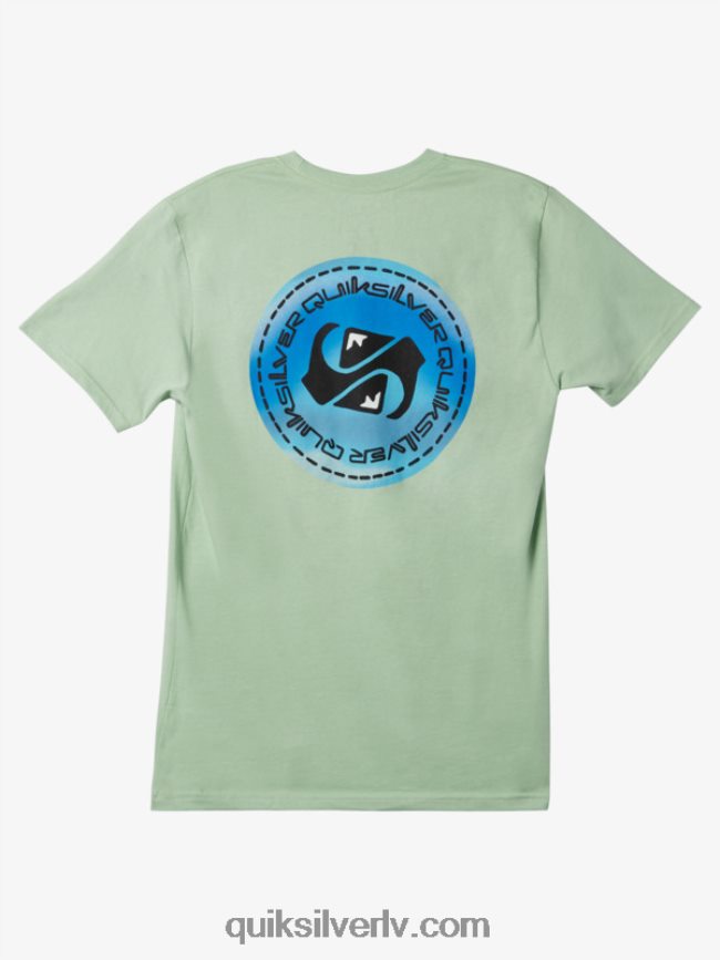 vīriešiem Quiksilver krāsu plūsmas t-krekls egļu akmens 88064R1203