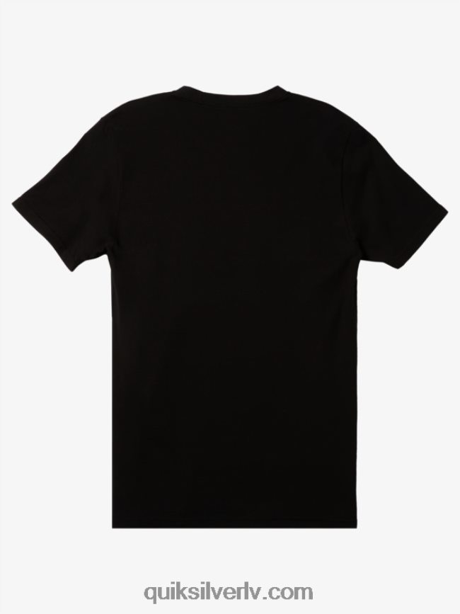 vīriešiem Quiksilver lietus pārbaudes t-krekls melns 88064R506